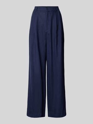 Wide Leg Bundfaltenhose mit Eingrifftaschen Shop The Look MANNEQUINE