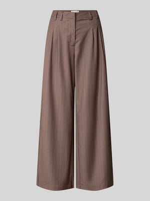 Spodnie Wide Fit z dodatkiem wiskozy model 'Fee' Shop The Look MANNEQUINE