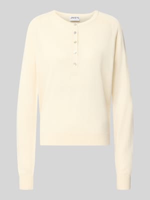 Henley-Shirt mit Knopfleiste Shop The Look MANNEQUINE
