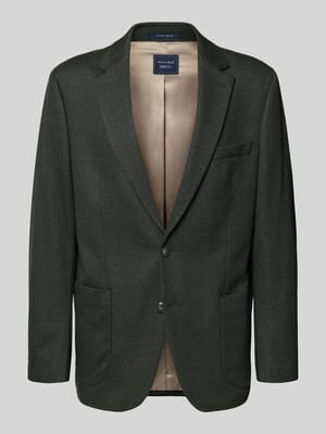 Regular fit 2-knoops colbert met reverskraag Shop The Look MANNEQUINE