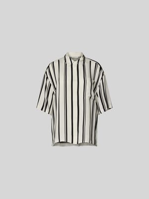 Oversized Hemdbluse mit Knopfleiste Shop The Look MANNEQUINE