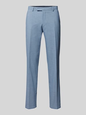 Straight leg pantalon van scheerwol met persplooien Shop The Look MANNEQUINE