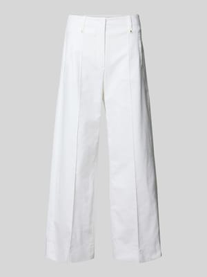 Wide Leg Hose mit Längsnähten Shop The Look MANNEQUINE
