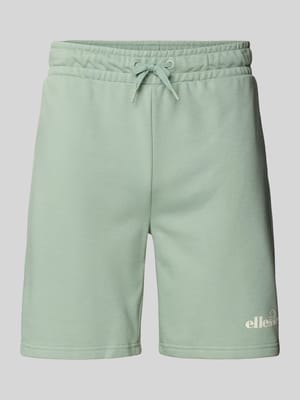 Regular fit sweatshorts met labelprint, model 'MOLLA' Shop The Look MANNEQUINE