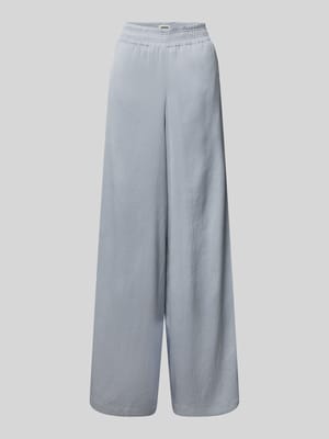 Broek met wijde pijpen en elastische band, model 'CEILING' Shop The Look MANNEQUINE