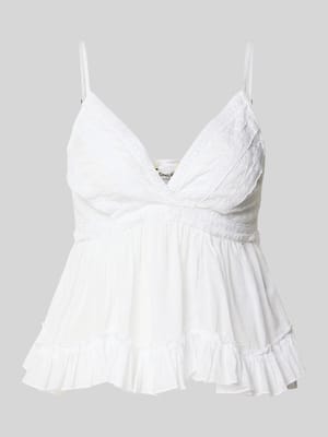 Slim Fit Top aus reiner Baumwolle Modell 'TARIA' Shop The Look MANNEQUINE