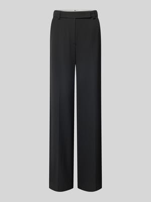 Wide leg stoffen broek met riemlussen Shop The Look MANNEQUINE