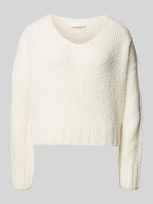 Strickpullover mit V-Ausschnitt Shop The Look MANNEQUINE