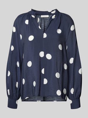 Bluse aus Viskose-Mix mit Serafino-Ausschnitt Shop The Look MANNEQUINE