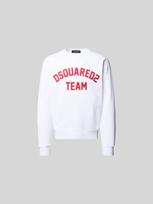 Sweatshirt mit gerippten Abschlüssen Shop The Look MANNEQUINE