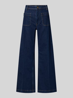 Jeansy o rozkloszowanym kroju z wpuszczanymi kieszeniami Shop The Look MANNEQUINE