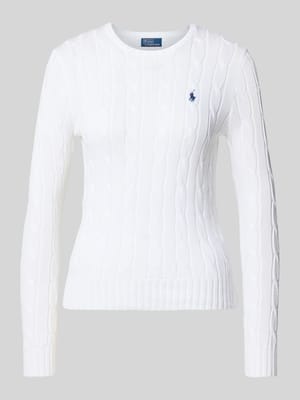 Slim Fit Pullover aus reiner Baumwolle Shop The Look MANNEQUINE
