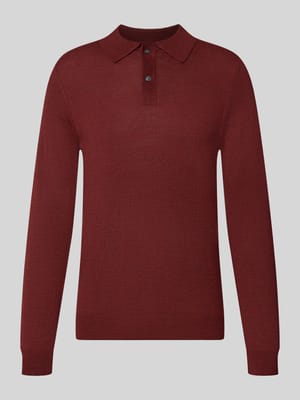 koszulka polo o kroju regular fit z mieszanki wełny Shop The Look MANNEQUINE