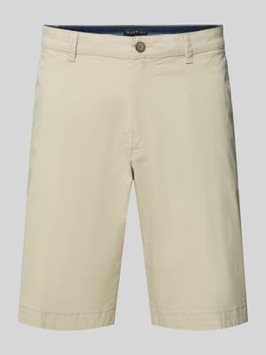 Regular Fit Chino-Shorts mit Gürtelschlaufen Modell 'Flat' Shop The Look MANNEQUINE