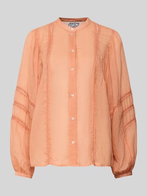 Bluzka o kroju relaxed fit z perforowaniem Shop The Look MANNEQUINE