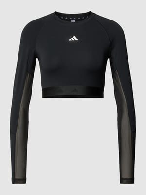 Cropped Longsleeve mit Logo-Detail Shop The Look MANNEQUINE