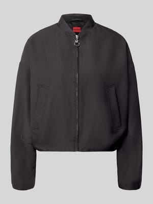 Regular Fit Bomberjacke mit Zweiwege-Reißverschluss Modell 'Antean-1' Shop The Look MANNEQUINE