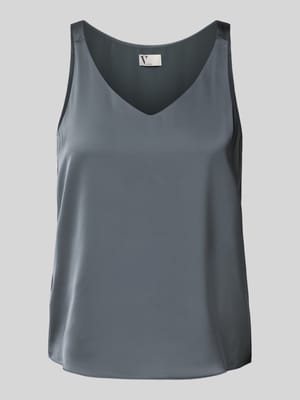Top bluzkowy o kroju regular fit z dekoltem w serek Shop The Look MANNEQUINE