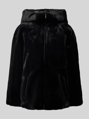Kunstfelljacke mit Kapuze Shop The Look MANNEQUINE