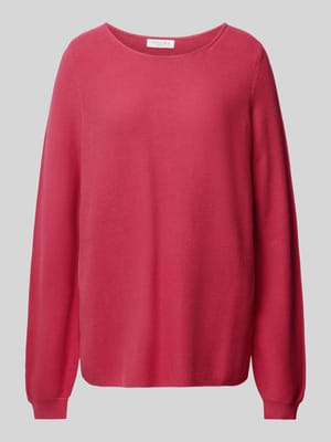 Gebreide pullover met ronde hals Shop The Look MANNEQUINE