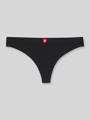 String met logodetail 'HUGO HEART THONG' Shop The Look MANNEQUINE