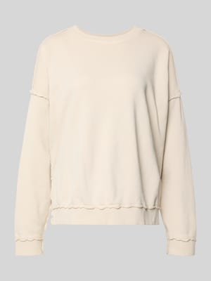 oversized fit sweatshirt met sierboorden Shop The Look MANNEQUINE