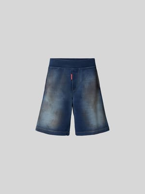 Baggy Fit Jeansshorts aus Baumwolle Shop The Look MANNEQUINE
