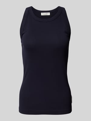 Shaped Fit Tanktop aus Ripp-Jersey mit Rundhalsausschnitt Shop The Look MANNEQUINE