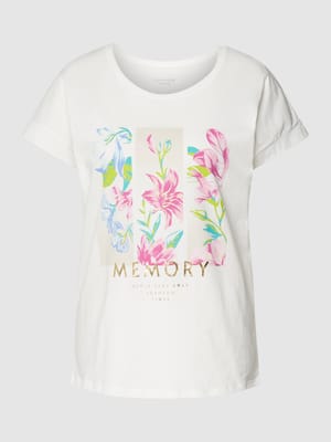 T-Shirt mit floralem Print Shop The Look MANNEQUINE