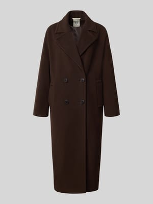 Regular fit lange jas van wolmix met wol en kasjmier Shop The Look MANNEQUINE