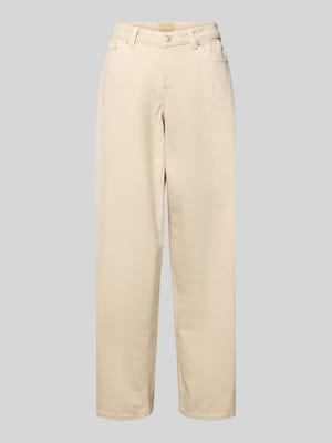 Jeansy z 5 kieszeniami o kroju wide fit, model "Barrel" Shop The Look MANNEQUINE