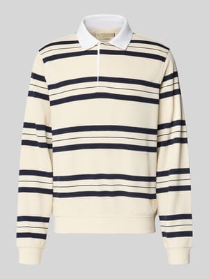 Koszulka polo o kroju regular fit z wzorem w paski Shop The Look MANNEQUINE