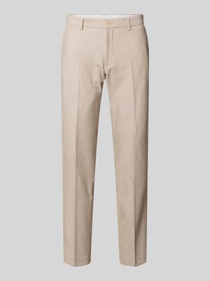 regular fit pantalon met linnen Shop The Look MANNEQUINE