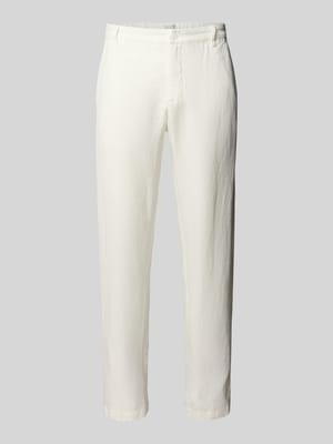 Regular Fit Leinenhose mit Gürtelschlaufen Modell 'Pandrup' Shop The Look MANNEQUINE