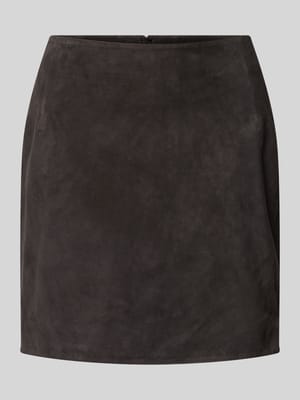 Minirock aus echtem Leder Shop The Look MANNEQUINE