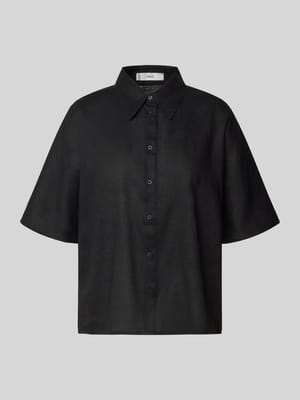 Boxy Fit Bluse aus Leinen-Baumwoll-Mix mit 1/2-Arm Modell 'PAI' Shop The Look MANNEQUINE