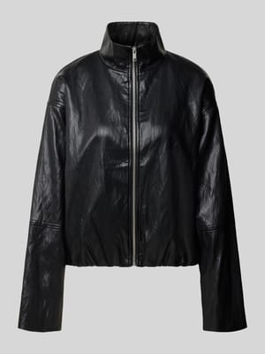 Bomberjacke mit hohem Stehkragen Shop The Look MANNEQUINE