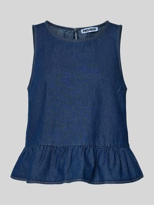 Jeans-Top mit Schößchendetail Shop The Look MANNEQUINE
