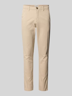 Slim fit stoffen broek met achterzakken Model 'Marco' Shop The Look MANNEQUINE
