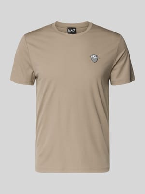 T-shirt z mieszanki wiskozy z naszywką z logo Shop The Look MANNEQUINE