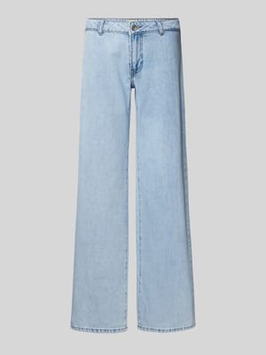 Jeansy z szeroką nogawką z zapięciem na guzik model ‘KANE’ Shop The Look MANNEQUINE