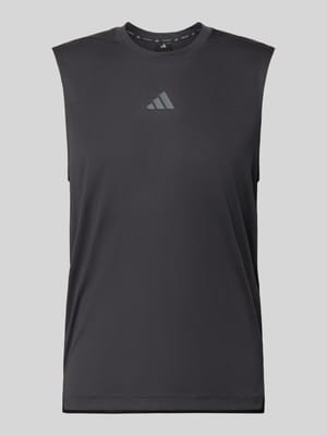 Regular Fit Sport Tank Top mit Label Print Shop The Look MANNEQUINE