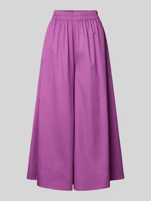 Broek met wijde pijpen en elastische band Shop The Look MANNEQUINE