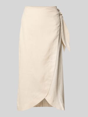 Wickelrock aus Leinen Modell 'PAREO' Shop The Look MANNEQUINE