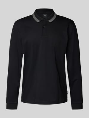 Poloshirt mit Label-Detail Modell 'Pleins' Shop The Look MANNEQUINE