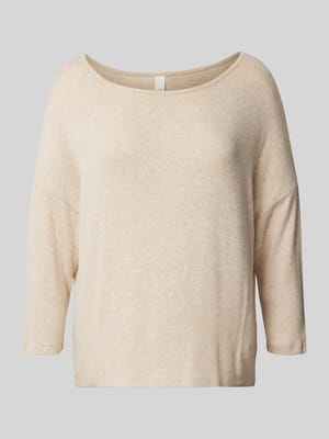 Gebreide pullover met extra brede schouders, model 'Missoni' Shop The Look MANNEQUINE