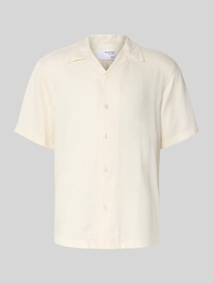 Regular Fit Freizeithemd aus Lyocell-Leinen-Mix Modell 'REGNOA' Shop The Look MANNEQUINE