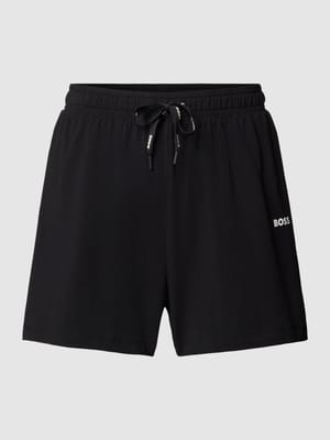 Szorty od piżamy o kroju regular fit z nadrukiem z logo Shop The Look MANNEQUINE