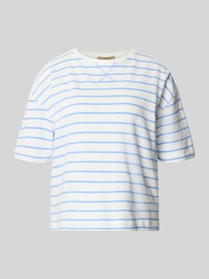 Regular Fit T-Shirt mit Rundhalsausschnitt Shop The Look MANNEQUINE