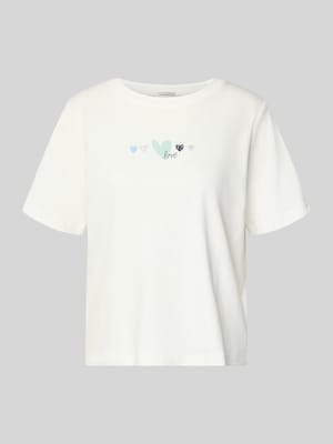 Relaxed Fit T-Shirt aus reiner Baumwolle Shop The Look MANNEQUINE
